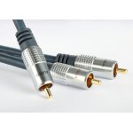 Subwooferkabel Goldkabel PHC Y-Chinch, 5m, 1x RCA auf 2x RCA, OFC, NEU