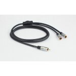 Subwooferkabel Goldkabel PHC Y-Chinch, 5m, 1x RCA auf 2x RCA, OFC, NEU