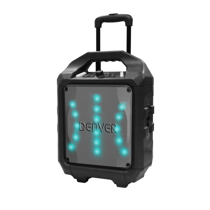 Trolley Lautsprecher, 50W, Bluetooth, USB, FM, LED, Denver TSP-505 MKII, NEU