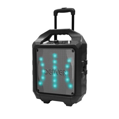 Trolley Lautsprecher, 50W, Bluetooth, USB, FM, LED,...