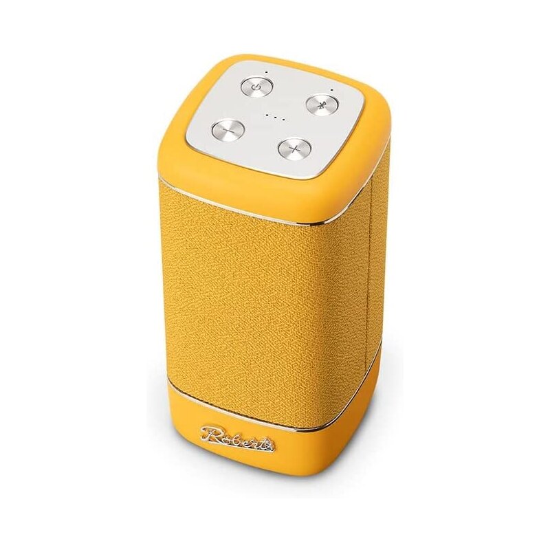 Bluetooth Lautsprecher GELB Akku AUX Retro tragbar, Roberts Beacon 325 NEU
