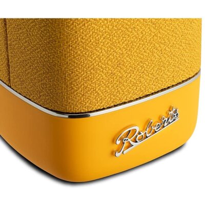 Bluetooth Lautsprecher GELB Akku AUX Retro tragbar, Roberts Beacon 325 NEU