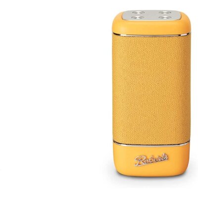 Bluetooth Lautsprecher GELB Akku AUX Retro tragbar, Roberts Beacon 325 NEU