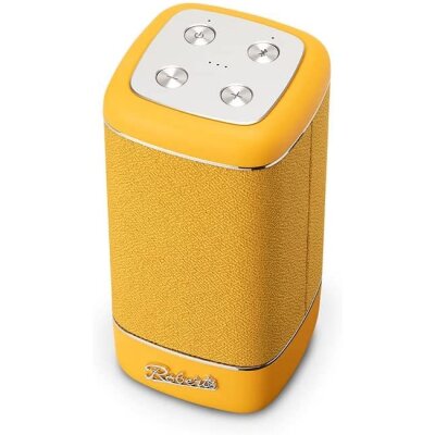 Bluetooth Lautsprecher GELB Akku AUX Retro tragbar,...