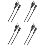 Hama Netzkabel 1,5m (Eurostecker) 4er Set