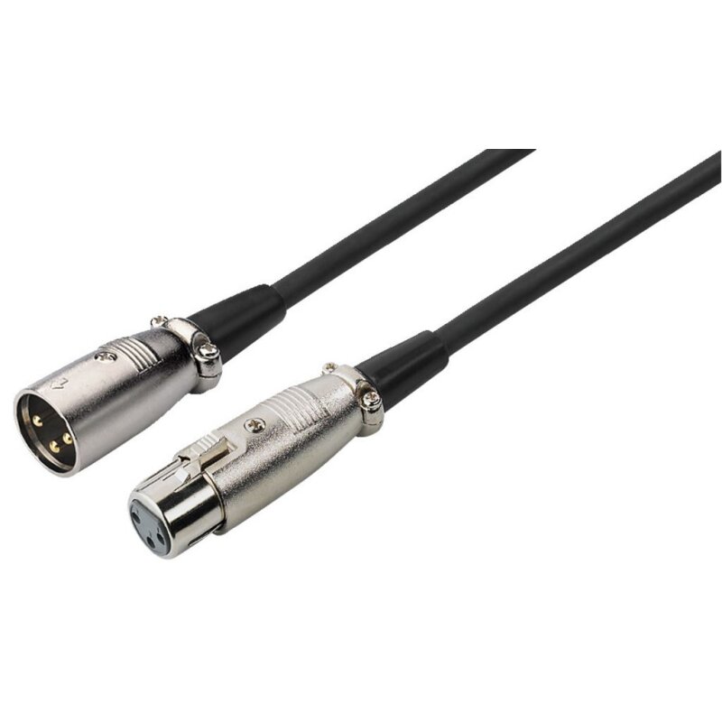 Monacor img Stage Line MEC-190/SW XLR-Line- +  Mikrofon Verlängerung