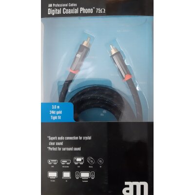 AM Professionel Cables Digital Coaxial Phono  /  3,0 m