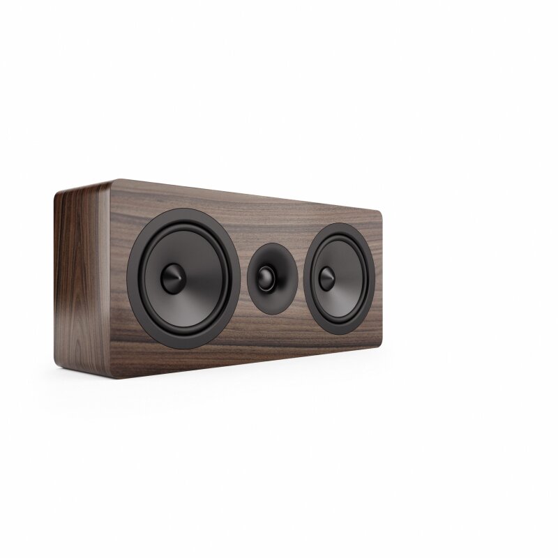 On-Wall Lautsprecher, 120 W flach Heimkino, walnuss, Acoustic Energy, AE105 NEU
