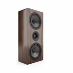 On-Wall Lautsprecher, 120 W flach Heimkino, walnuss, Acoustic Energy, AE105 NEU
