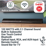 TV Soundbar Plug & Play,aufhängbar,BT,RCA,Majority Snowdon 2 BLK,GEPRÜFT-WIE NEU