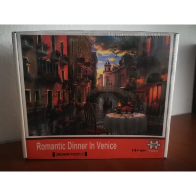 Puzzle 1000 Teile, Venedig Romantik Kanal, Motiv 70x50cm, JIGSAW, NEU OVP