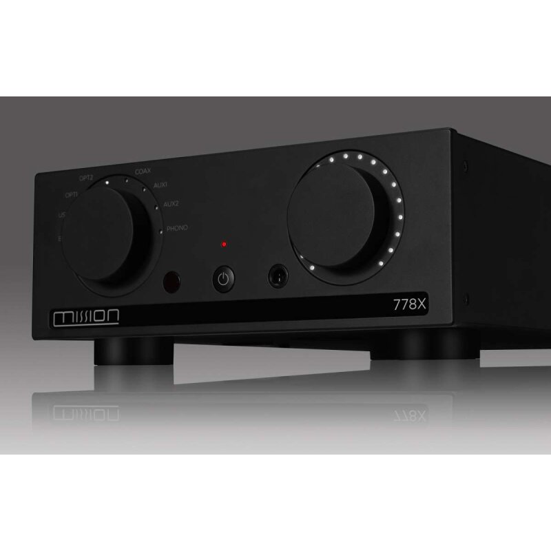 Mission 778X Vollverstärker 65W, DAC, Phono MM, Bluetooth aptX, USB, schwarz NEU
