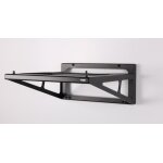 Rega Wandhalter in schwarz - ALUMINIUM
