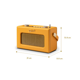Roberts Radio Revival Uno BT Sunshin yellow  | Bluetooth, FM, DAB, DAB+, AUX | Retro Radio