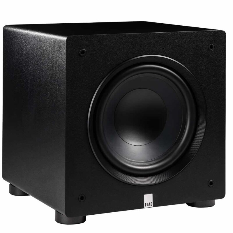 aktiv 10" Subwoofer Elac PS500-SB, seidenmatt, schwarz