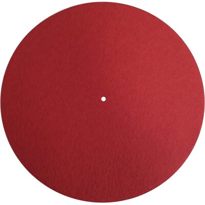 Plattentellerauflage Filzmatte Rega (rot) Durchmesser...
