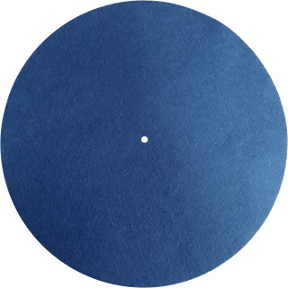 Rega Plattentellerauflage Filzmatte Durchmesser 29,6 mm (blau)