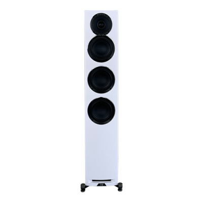 Elac Uni-FI 2.0 UFR52 (Stück) weiss/holz (Eiche) Standlautsprecher