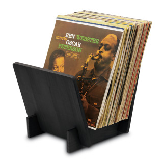 Dynavox LP-Ständer Holz ST40 schwarz | Vinyl Schallplatten- Aufbewahrung