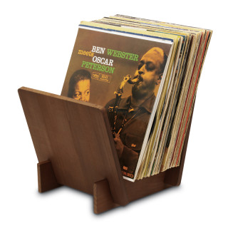 Dynavox LP-Ständer Holz ST40 dunkelbraun | Vinyl Schallplatten- Aufbewahrung
