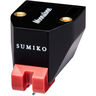 Sumiko Moonstone l MM-Tonabnehmer | schwarz / Rot | Oyster Serie | Elliptischer Nadelschliff