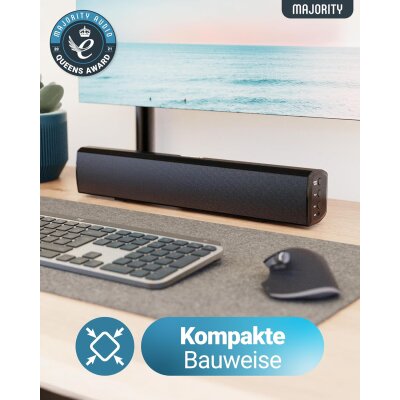 TV Mini Soundbar,Lautsprecher für Monitore,12V,Majority Bowfell, GEPRÜFT WIE NEU