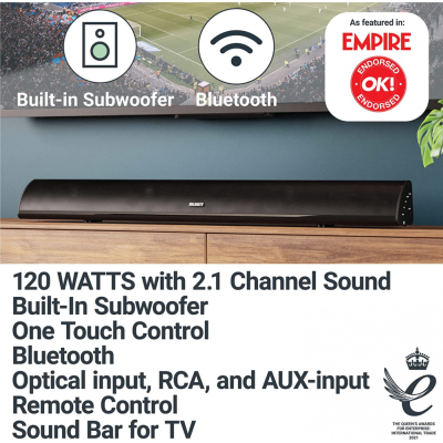 Bluetooth TV Soundbar, Plug & Play, RCA,Majority...