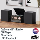 Oakcastle HiFi200 Micro HiFi- CD Musik Stereosystem schwarz #B