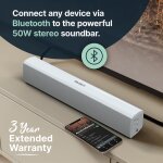 Soundbar Camping & Home,12V, 230 V,Fernbe.,weiß, Majority Bowfell, GEPRÜFT - GUT