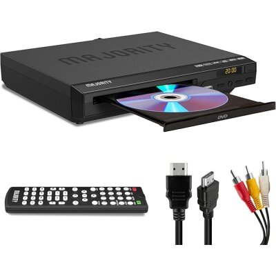DVD- CD Player, auch für US-DVDs geeignet, HDMI, Majority DVD, GEPRÜFT - WIE NEU