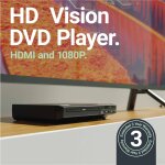 DVD- CD Player, auch für US-DVDs geeignet, HDMI, Majority DVD, GEPRÜFT - WIE NEU