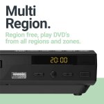 DVD- CD Player, auch für US-DVDs geeignet, HDMI, Majority DVD, GEPRÜFT - WIE NEU