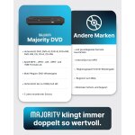 DVD- CD Player, auch für US-DVDs geeignet, HDMI, Majority DVD, GEPRÜFT - WIE NEU