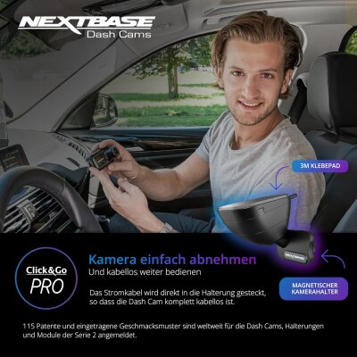 Full HD Dashcam mit 1080p@60fps, GPS, WiFi & Parkmodus, Nextbase NBDVR322GW, GEPRÜFT