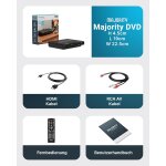DVD-player, CD-Player, auch für US-DVDs geeignet, HDMI, Majority DVD, GEPRÜFT