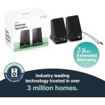 kleine PC Aktiv Lautsprecher, USB, AUX-In, 1 Paar, Majority DX10 ,GEPRÜFT - GUT
