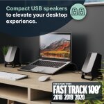 kleine PC Aktiv Lautsprecher, USB, AUX-In, 1 Paar, Majority DX10 ,GEPRÜFT - GUT