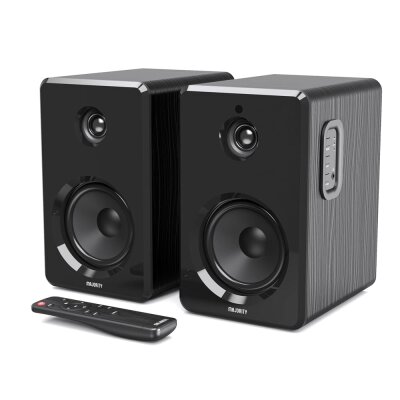 PC-Lautsprecher schwarz mit Fernbed., BT, Aux, 1 Paar,...