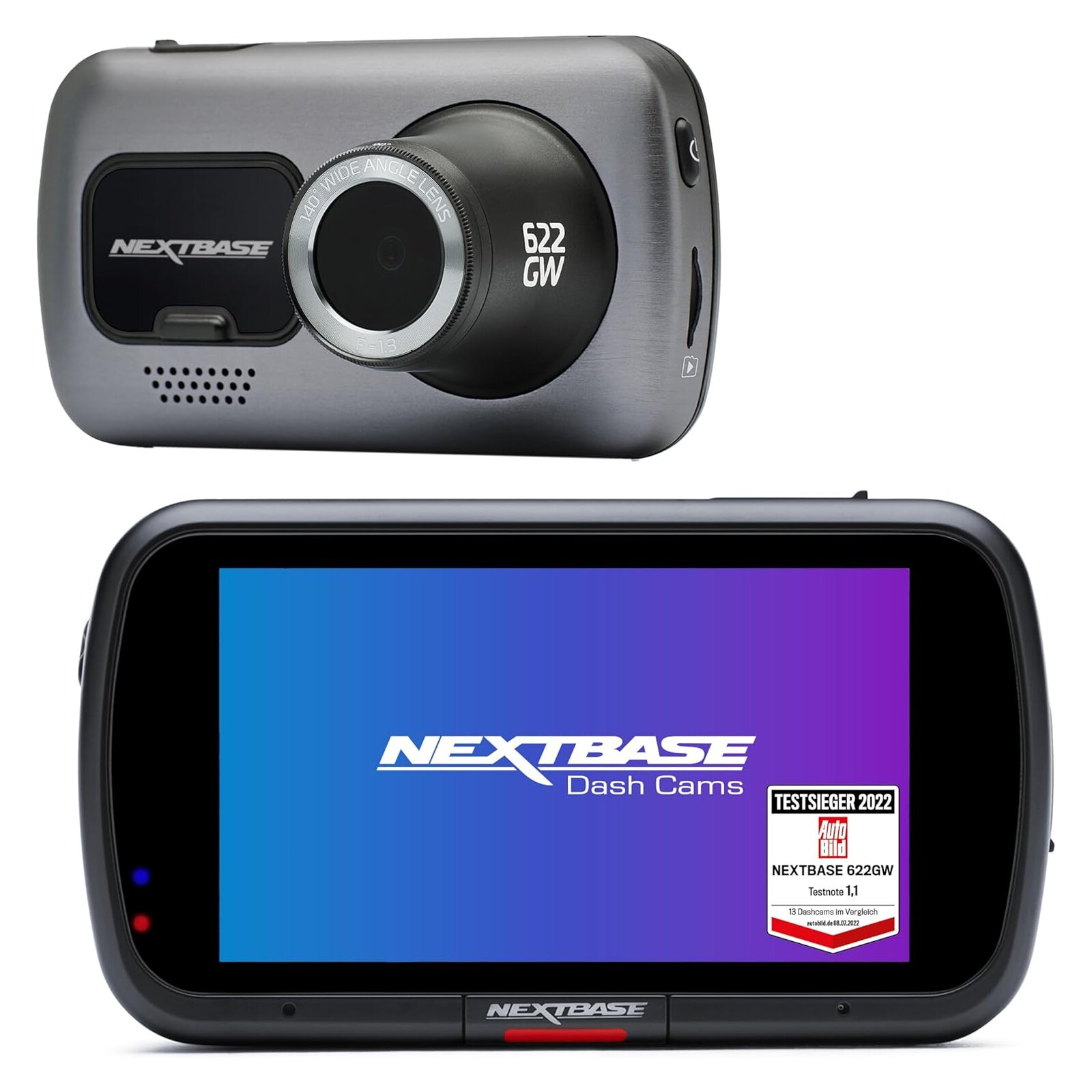 Silber Dashcam 4K, 3 Zoll Hd Ips Touchdisplay,Nextbase 622Gw, Wie Neu
