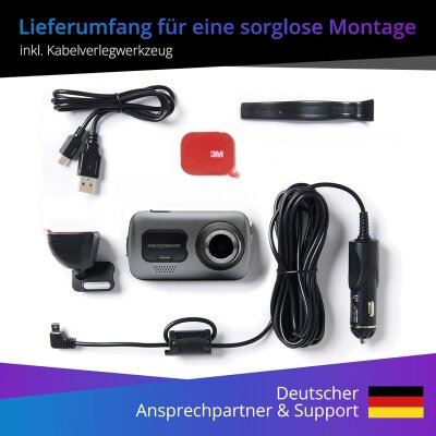 Dashcam 4k, Silber 3 Zoll HD IPS Touchdisplay,Nextbase 622GW, WIE NEU