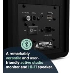 Regallautsprecher, Aktiv,gelbe Kevlarmembran,1 Paar,Majority D40X, GEPRÜFT - GUT