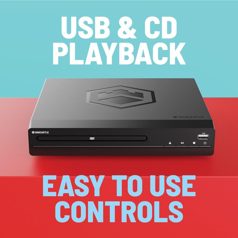 DVD-Player mit HDMI, auch für CD-, USB-Wiedergabe, Oakcastle DVD100, GEPRÜFT