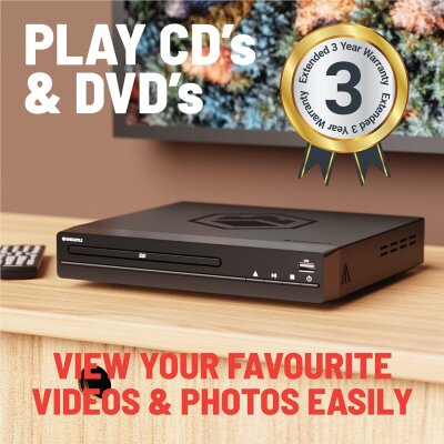 DVD-Player HDMI, für CD-, USB-Wiedergabe, Oakcastle...