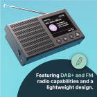 Majority Eddington Tragbares DAB-Radio, DAB+, UKW-Radio, Bluetooth #G