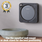 Oakcastle CD150 Wall CD Player | Tragbarer Bluetooth-CD-Player | Schwarz #B