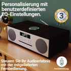 Majority Oakington Walnuss EU, All-in-One, DAB-Radio-CD-Player, AUX-In, UKW, USB und Bluetooth #B