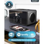 WLAN Internet-Radio, Küchenradio,DAB, BT,2.1, Majority Bard,schwarz,GEPRÜFT- GUT