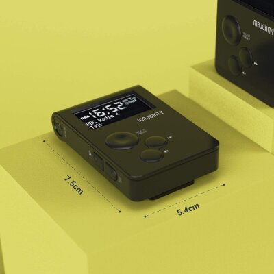 DAB Radio, klein mit Akku ohne Lautsprecher, Majority...