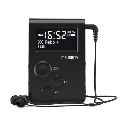 DAB Taschenradio, Sportclip,Kopfhörer,Akku,Majority...
