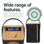 Retro Küchenradio DAB, Wecker, Majority Little Shelford Cream, GEPRÜFT - WIE NEU